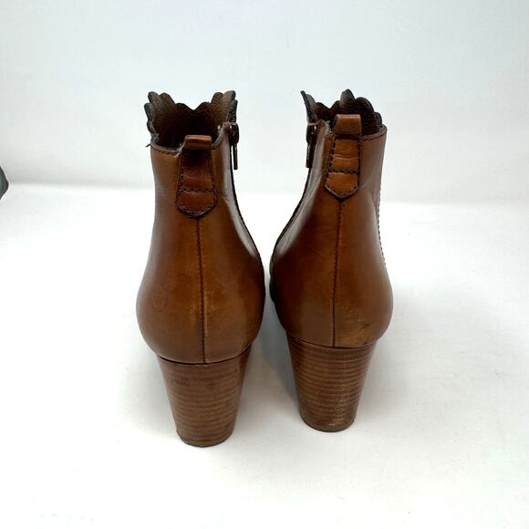 Brighton Glory Brown Leather Booties Boots 8.5 Brazil Boho Western Indie Granola - Picture 7 of 13
